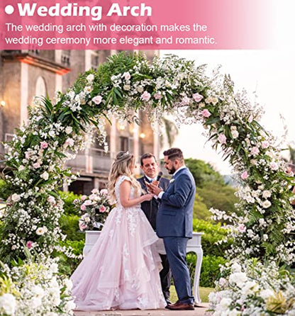 Queension Extra Large Wedding Arch for Ceremony 8.5Ft Wide 7.4Ft High,Black - color: Black, size: 7.4FT