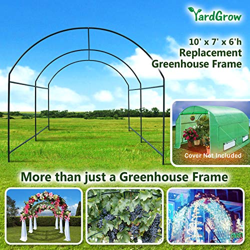 YardGrow Large Garden Support Arch Frame Climbing Plant Arch Arbor for Climbing Plant Roses Vines Birthday Wedding Party Outdoor Decoration Pergola Frame (10x7x6 FT) - size: 10 x 7 x 6ft