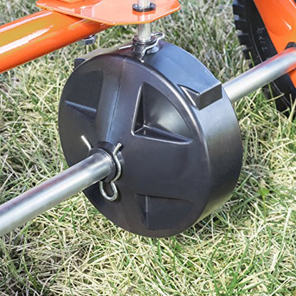Agri-Fab Tow Behind ATV/UTV Broadcast Spreader for Seed, Fertilizer, Salt and Ice Melt, 185 lb Capacity with 12 Ft Spread Width - style: 185 lb. Direct Rod Control Tow-Behind ATV/UTV Spreader