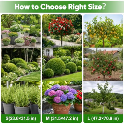 SPORTYOUTH 4 Pack Plant Covers Freeze Protection Frost Blankets 32"x47.2" - size: 31.5“x47.2"-4P