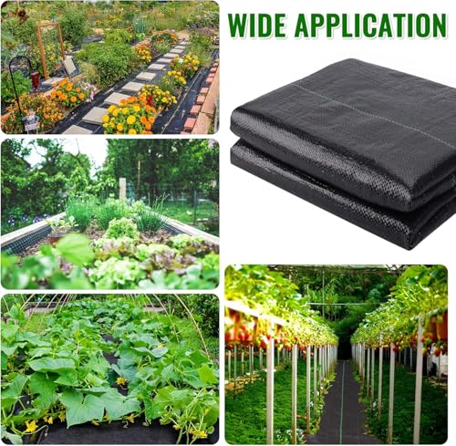 3ft x 50ft Weed Barrier Landscape Fabric Premium Weed Control Fabric Durable Landscaping Fabric Weed Barrier Fabric - size: 3ft x 50ft