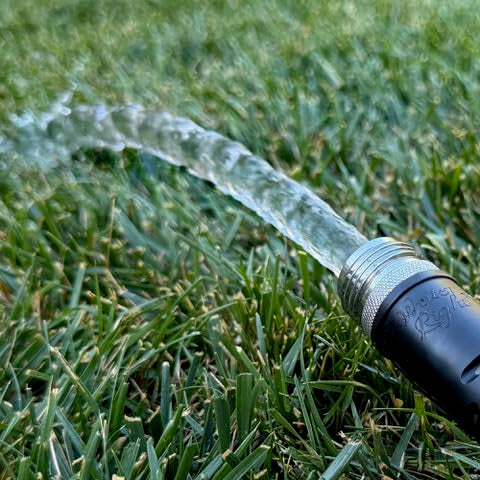 Water Right Polyurethane Garden Hose, 75 Ft, Non-toxic, 1/2” ID, Olive - color: Olive, size: 75-Foot, style: Brass Fittings