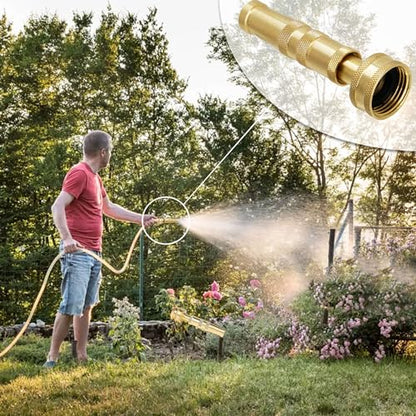 Triumpeek Solid Brass Hose Nozzle, 4 Pack 4"L - color: 4 Packs - Brass