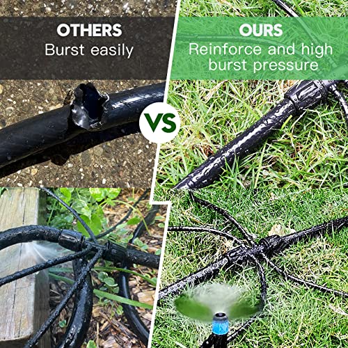 Maotong 20 FT 1/2 inch Drip Irrigation Tubing Main Line Hose for Garden Irrigation System - size: 20 FT 1/2"