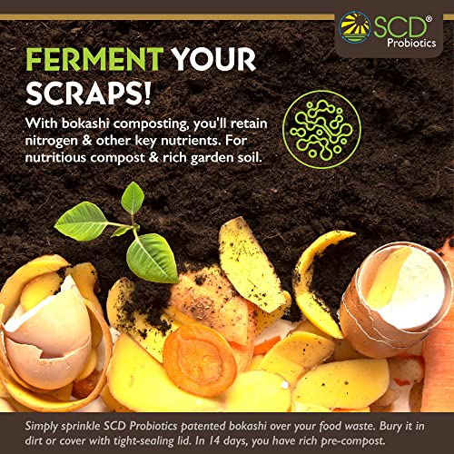 SCD Probiotics Bokashi Compost Starter, Accelerator, Odor Reducer - 5 lb - size: 5 lb.