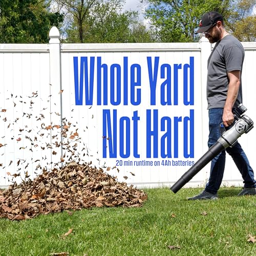 Westinghouse Cordless 20V Leaf Blower with 4Ah Battery and Charger, 350 CFM and 110 MPH Max Airspeed, 2 hr. Charge Time with Variable Speeds - style: 20V Leaf Blower