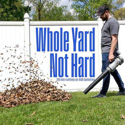 Westinghouse Cordless 20V Leaf Blower with 4Ah Battery and Charger, 350 CFM and 110 MPH Max Airspeed, 2 hr. Charge Time with Variable Speeds - style: 20V Leaf Blower