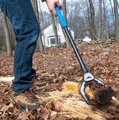 Unger Professional 42.5” Rugged Reacher Grabber Tool with Rotating Head, Outdoor Trash Picker Upper, Heavy Duty Claw Pickup, Durable Litter Yard Clean Up for Twigs, Lawn, and Garden Use