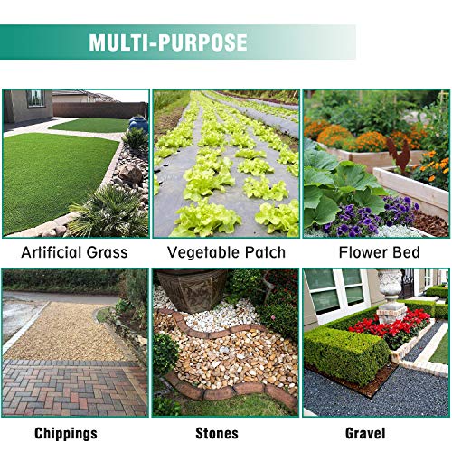 6FTx250FT Weed Barrier Landscape Fabric Heavy Duty 5oz Pro Ground Cover Mat - size: 5oz-6ftx250ft