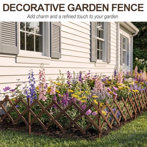 Avalution Decorative Garden Fence Outdoor,Total 30in(H) x 18.5 ft(L) 2 Pack - size: 2 Panels-30in(H) x 18.5 ft(L)