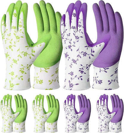 2 Pairs Garden Gloves, Breathable Yard Work Gloves with Non-Slip Grip, Thorn-Resistant Protective Gloves for Men and Women, One Size