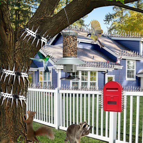Bird Spikes 13 FT Anti Climb Spikes Stainless Steel Bird Squirrel Deterrent - size: 13 FT