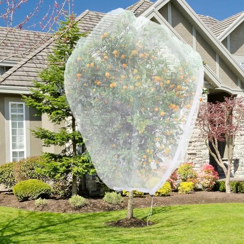 Large Fruit Tree Netting, 12X12FT Insect Garden Net, Zipper, Drawstring - size: 12*12FT