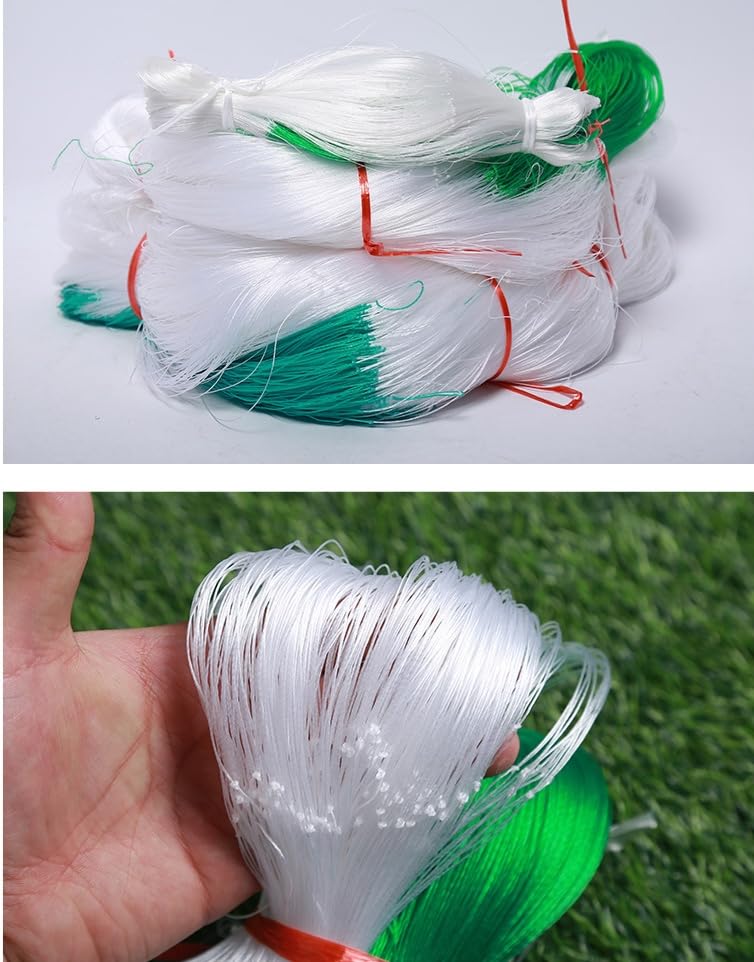 6 x 160FT Trellis Netting, Heavy-Duty Polyester Plant Trellis Netting, Square Mesh Net for Climbing Plant, Fruits, Vegetables, Vines, Grow Tents (3Pack, White)