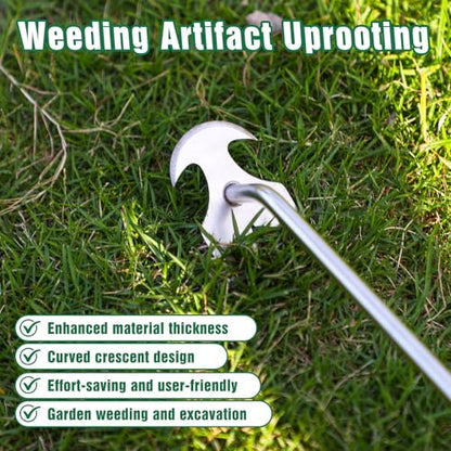 Weed Removal Tool, 2025 New Garden Weeding Tools Manganese Steel Hand Weeder Tool with Handle, 4 Teethes Dual Purpose Manual Weeders Tool Weed Pulling Tool for Garden19.6inch - style: Weed Puller Tool 50mm
