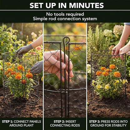 DHAMPOOH Garden Cloches for Plants, Outdoor Plant Protectors, 8 Pack - size: Pack of 8