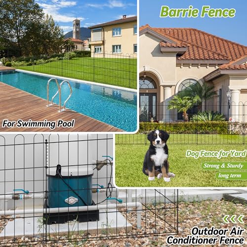 Sunnyglade 10 PCS No Dig Fence Panels for Garden Cover 24in X 25ft