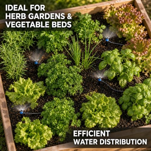 10-Pack Adjustable Watering Spikes, Blue Vortex Drip Emitters with Stakes - color: 10PCS Drip Irrigation Vortex Emitters