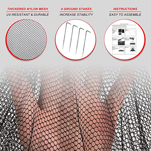 Kapler Pond Cover Dome Net 10x8FT for Outdoor Fish Ponds