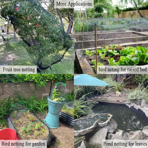Bird Netting for Chicken Coop 25x100 FT, 1" Chicken Run Cover Net - size: 25x100 FT