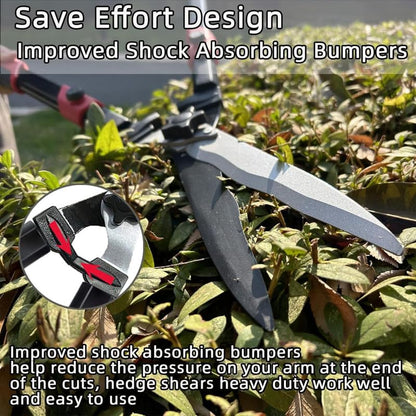 26"-32" Extendable Hedge Shears, Telescopic Garden Clippers with Sharp Wavy Blades for Trimming Hedges & Shrubs - color: Telescopic Hedge Shears