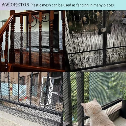 Upgraded Heavy Duty Plastic Chicken Wire Black Zip Ties Poultry Fence - color: Black