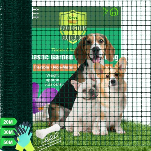 Temporary Garden Fence 4ft x 165ft,Plastic Fencing with Reinforced Edges, Includes 100 Zip Ties, for Yard, Garden, Poultry, Deer & Construction Use - color: Teal Green, size: 4ft x 165ft