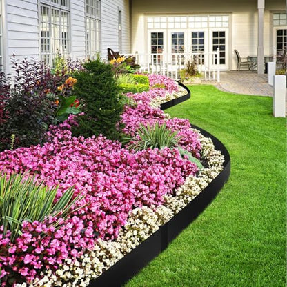 33ft. 10 Pack Metal Landscape Edging, 40" L × 6" H Garden Border - color: Black, size: 6 Inch