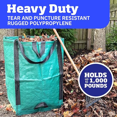 DURASACK Heavy Duty Home and Yard Bags, Green, 3 Pack - color: Green