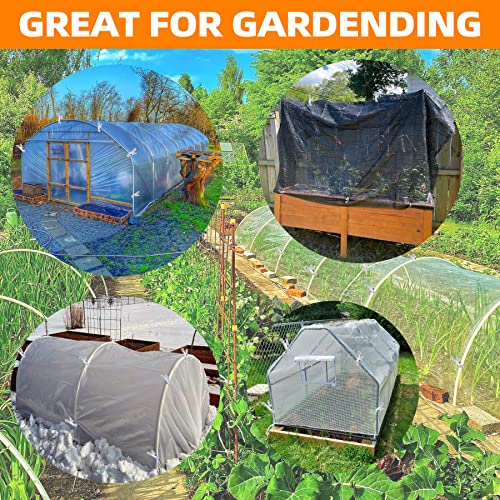40 Pcs Garden Clips, Greenhouse Clips for Netting 0.8inch Opening