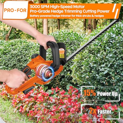 Cordless Hedge Trimmer Compatible with DEWALT 20V MAX, Tool Only