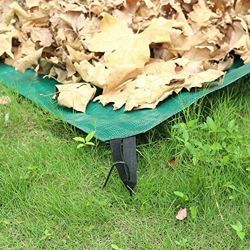 Gardzen 2 Pack 53 Gallon Yard Waste Bags Reusable Heavy Duty