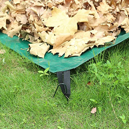 Gardzen 2 Pack 53 Gallon Yard Waste Bags Reusable Heavy Duty