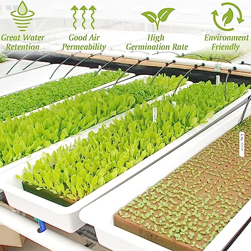 Halatool 1 Inch Rockwool Cubes for Hydroponics, 300 Plugs Seed Starter Cube - color: 6 Sheets, size: 1" Cubes