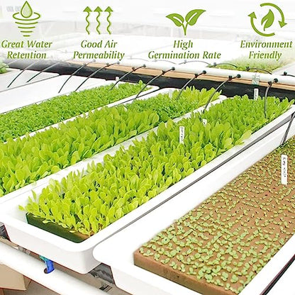 Halatool 1 Inch Rockwool Cubes for Hydroponics, 300 Plugs Seed Starter Cube - color: 6 Sheets, size: 1" Cubes