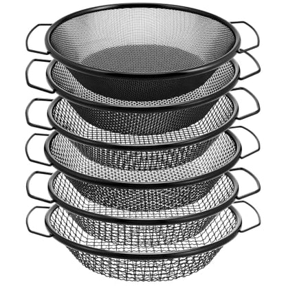 Rtteri 6 Pcs Soil Sifter for Gardening, Fits 5 Gallon Bucket, Black - color: Black