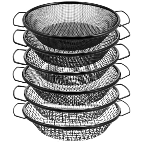 Rtteri 6 Pcs Soil Sifter for Gardening, Fits 5 Gallon Bucket, Black - color: Black