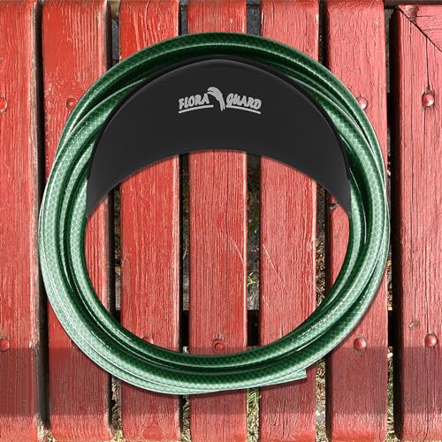 FLORA GUARD 2 Pack Garden Hose Holder, Wall Mount Hose Hanger - color: 2Pack Black