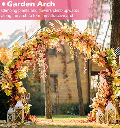 Queension Extra Large Wedding Arch for Ceremony 8.5Ft Wide 7.4Ft High,Black - color: Black, size: 7.4FT