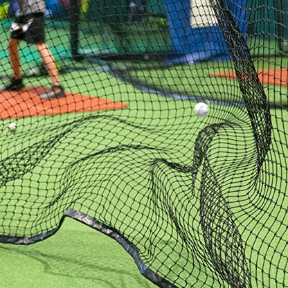 Baseball Backstop Nets | Professional Grade Sports Netting Available in 82 Sizes - 100% Weatherproof with Overlocked Edges - size: 10' x 25'