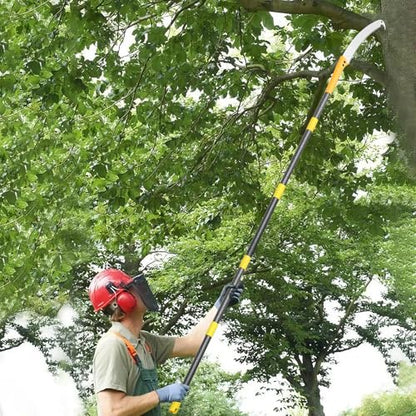 Pole Saws for Tree Trimming, 7.3FT Long Extension tree trimmer pole saw, Lightweight Manual Pruning Saw with Mn Steel Blade, Tree Branch Trimmer for Yard, Garden, Patio - size: 7.3FT