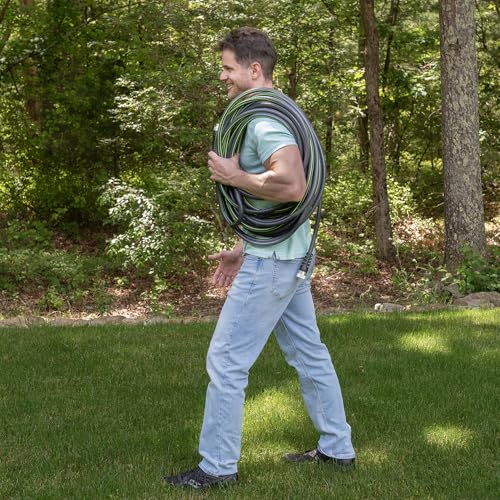 Kink Control Flex Advanced Hybrid Hose - 50 Ft Outdoor Hose, 40% Lighter, Ultra Flexible, Easy to Maneuver, Neverkink Technology, Durable Construction - size: 5/8" x 50 ft, style: Flex