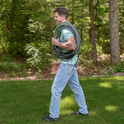 Kink Control Flex Advanced Hybrid Hose - 50 Ft Outdoor Hose, 40% Lighter, Ultra Flexible, Easy to Maneuver, Neverkink Technology, Durable Construction - size: 5/8" x 50 ft, style: Flex