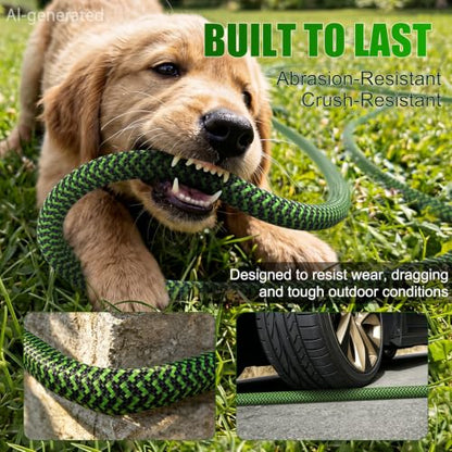 NON-EXPANDABLE Garden Hose 25 FT x5/8'' with 10-Function Sprayer - size: 25ft