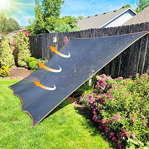 Shade Cloth - for Plants Greenhouse, 70% Sunblock Shade Sails for Outdoor Garden Pergola Patio Lawn, Sun Protection Neting Cover for Kennel Chicken Coop Easier to Hang Plant Cover - size: 3'x12'
