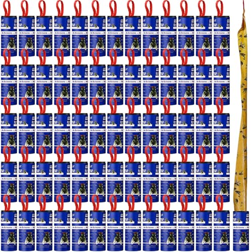 Qualirey 160 Pack Fly Strips Sticky Hanging Indoor Outdoor,Navy Blue - color: Navy Blue