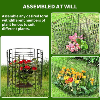 30 Pcs Plant Protectors from Animals,Protect Plants from Deer 10 Sets Metal Plant Cages Animal Intrusion Barrier Wire Mesh Easy to Assemble/Store Vegetable Garden Protection 12×24in