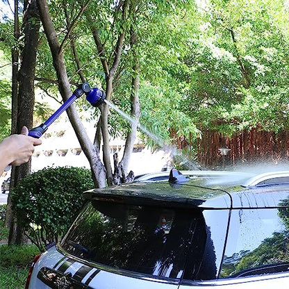 STYDDI Watering Wand for Garden Hose, Lightweight Metal Turret Wand, Blue - color: Blue