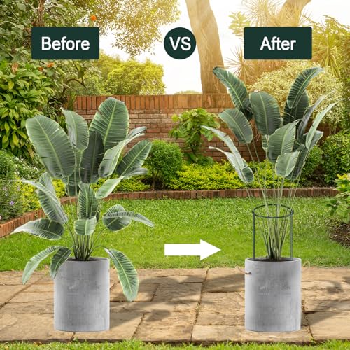 12 Pack 24 Inch Tall Plant Support Stakes, 10" W x 24" H Half Round Peony Cages and Support, Heavy Duty Green Plant Cage Ring Support for Indoor and Outdoor Peony Rose Tomato Hydrangea Flower - size: 10" Wide x 24" High