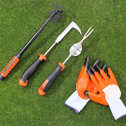 Weed Puller Tool, Portable Stainless Steel Weeder Puller Tool